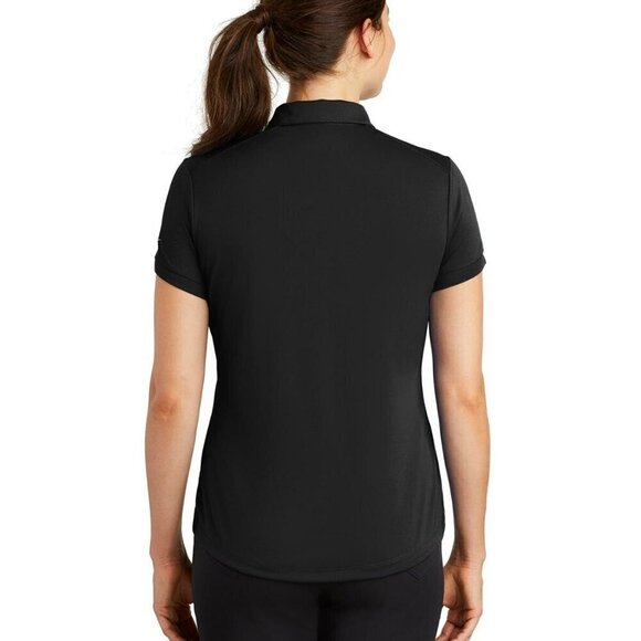 NIKE GOLF Ladies Dri-FIT Pebble Texture Sport Shirt NEW NWT BLACK MFeatures High - Picture 2 of 10